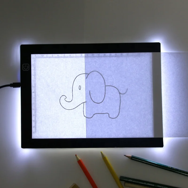 Ultra Slim Scale A5 LED tracing Light Box Backlit Tracing Table Tattoo LED Lightpad Light Box pad
