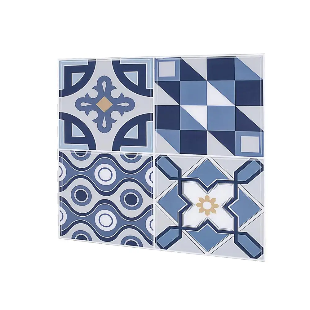 Easy DIY decoration vinyl mosaic peel and stick moroccan style tile backsplash for indoor deco