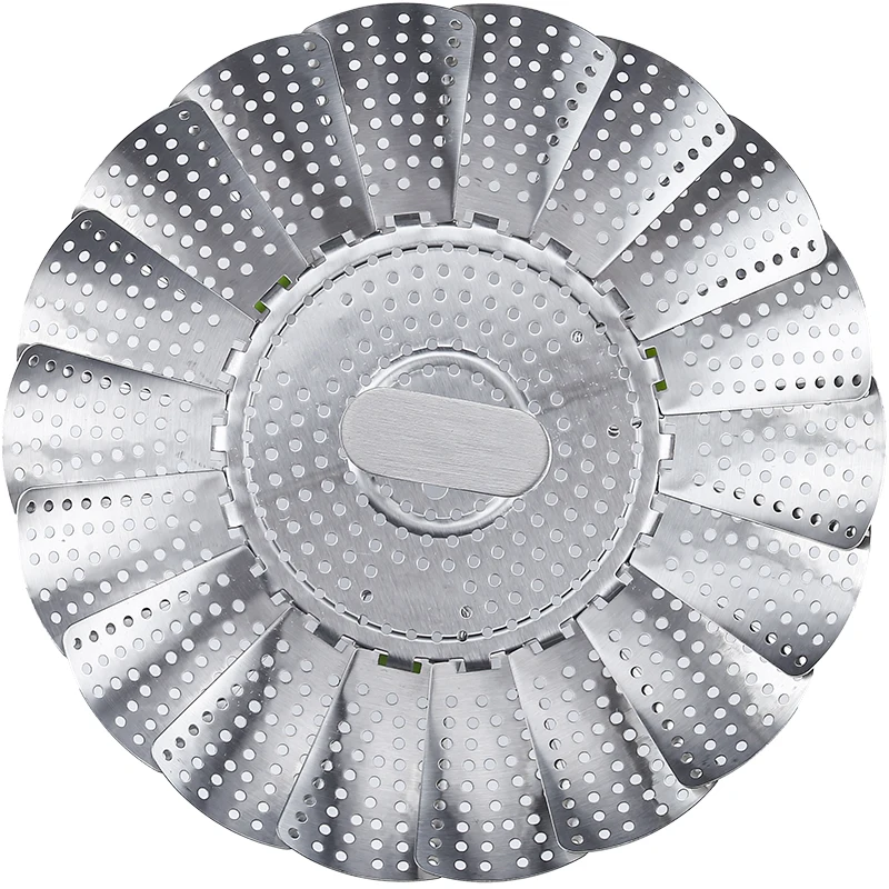 Fish Seafood Cooking Multi-purpose Food Steamer Stainless Steel Foldable Food Steamer  Collapsible Basket