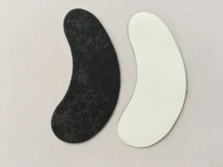 SAIN LZ Custom Logo Black Eyelash Extensions Eye Patch Under Eye Gel Pads Black Eyelash Pads