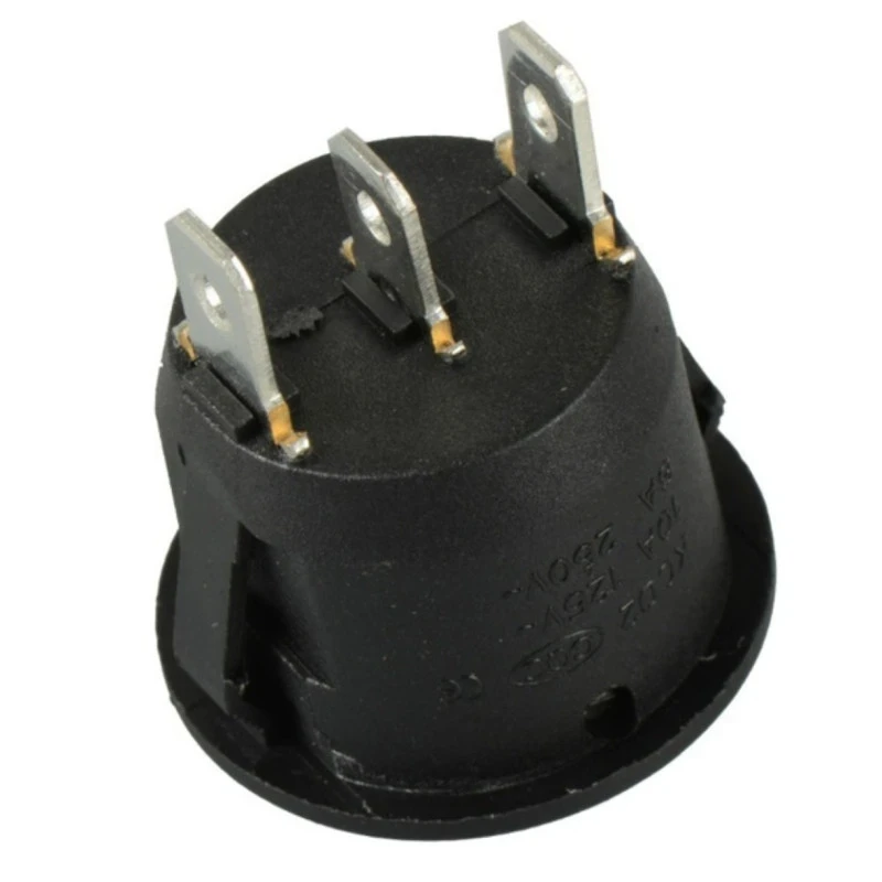 23 мм круглый черный 3-контактный 10A 125V 6A 250V AC SPDT встраиватель