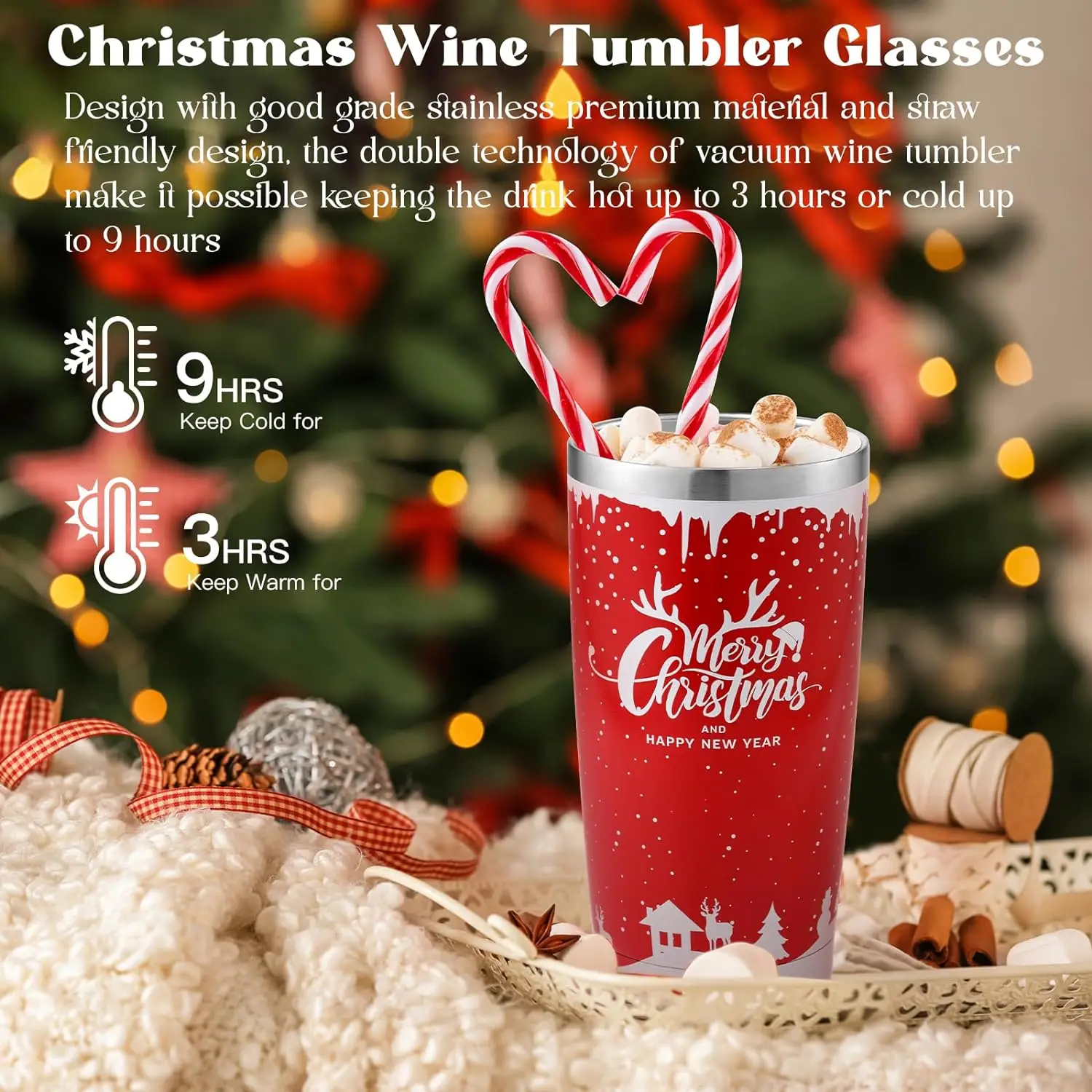 New product in 2023 Christmas customize get well soon gifts sets for man and women red blanket cap wholesale self care gift set