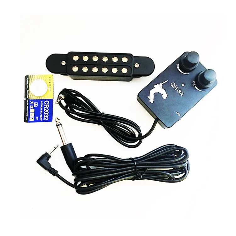 QH-8A High quality Self-adhesive Pickups Piezo Transducer Electronic Acoustic Guitar Pickup