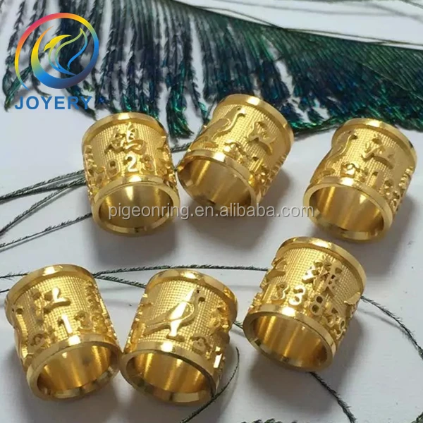 High quality Gold pigeon rings bird rings bird bands poultry leg band chicken ring