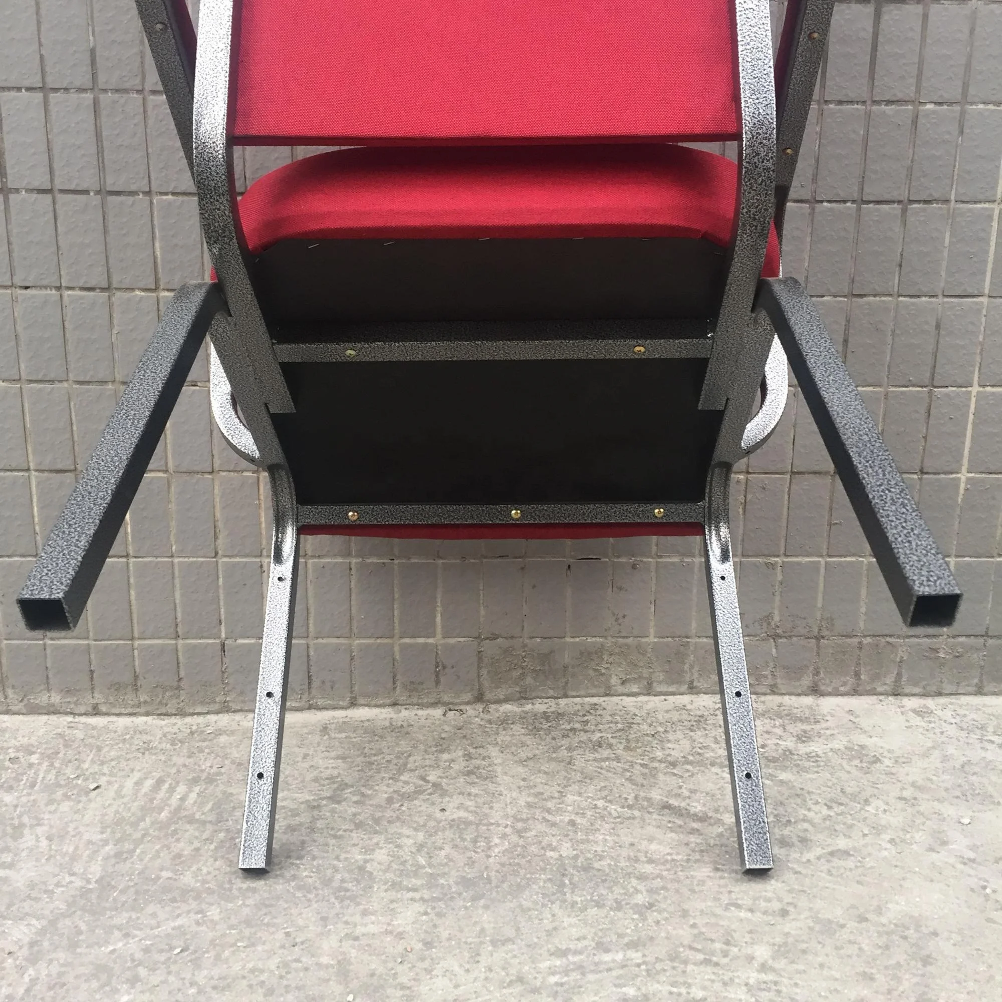 Chinese Metal Church Chair With Armrest JC-E211