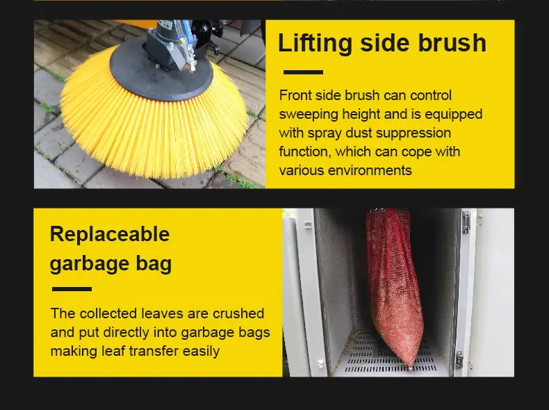 Baiyi T6 18.5HP Motor China Famous Brand Powerful and powerful three-wheeled leaf collector