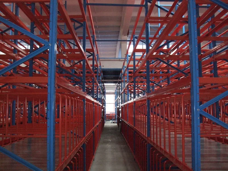 2-3 levels heavy duty mezzanine racking, steel mezzanine floor warehouse shelf platform