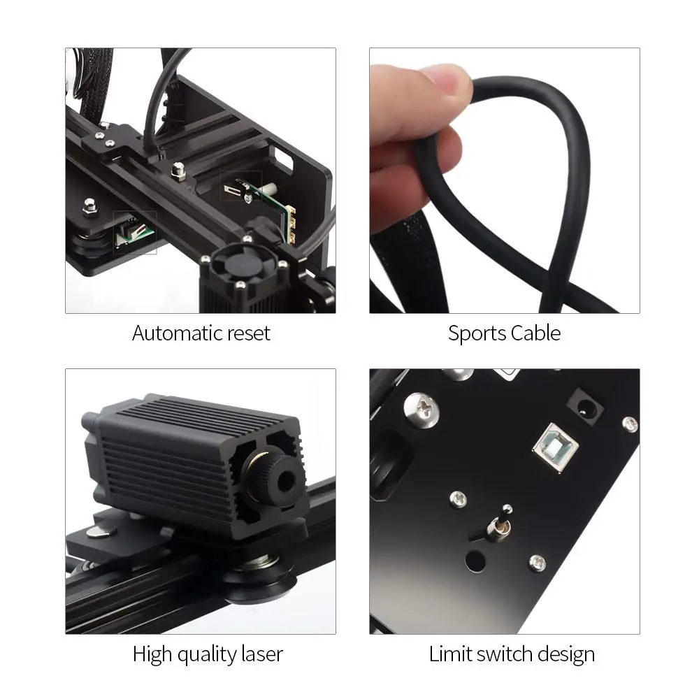 DAJA D2 10w 100w  Module Machines 130w 4060 6090 Mini Dog Tag Engraving for Textile Foam Laser Cutting Machine