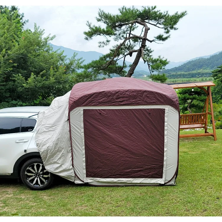 Outdoor gear portable foldable connectable tailgate canopy camping car rear tent suv van awning tent for camping
