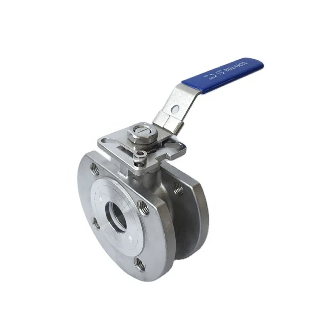 Stainless steel PN16 ISO Plat wafer type flange ball valve steel gate valve ferrule ball valve