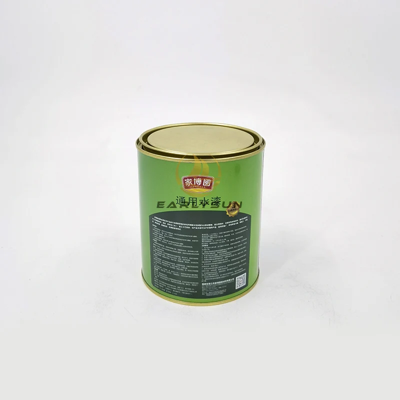 Metal Round Paint Can With Lever Lid Tin Can Manufacturer Wholesale