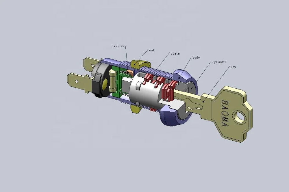 Security euro cylinder cabinet electronic key code door lock cylinder