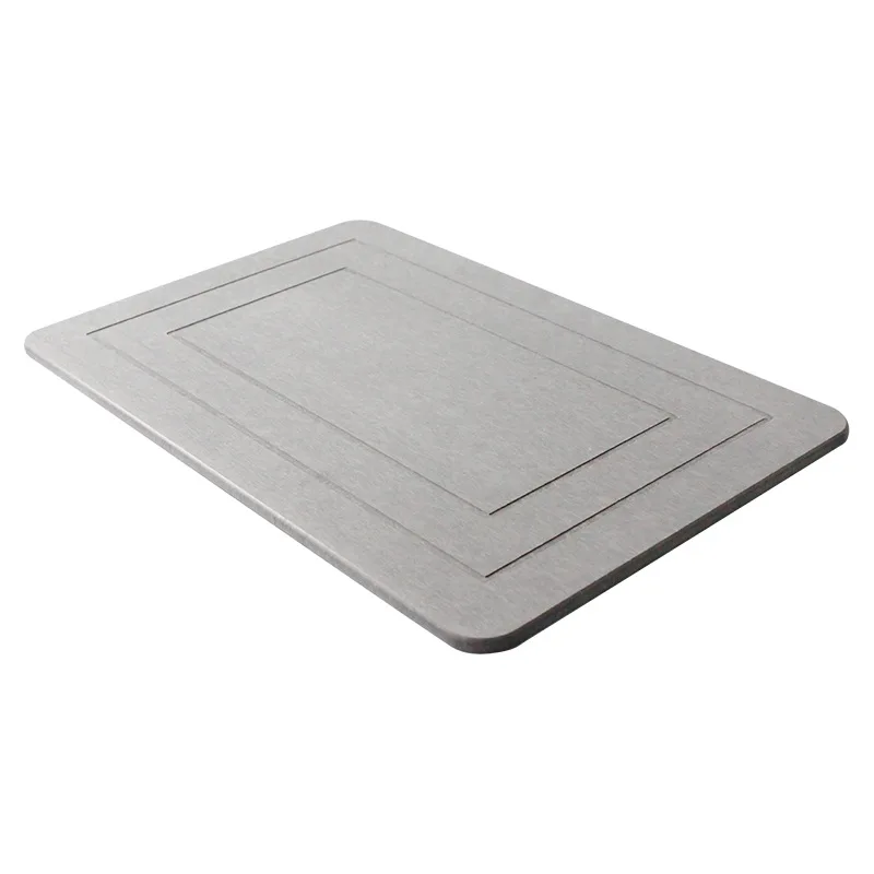 Factory Good Quality Customizable Size Pattern Shape Bathroom Mats Water Absorbent Rug Anti Slip Diatom Mud Floor Bath Mat