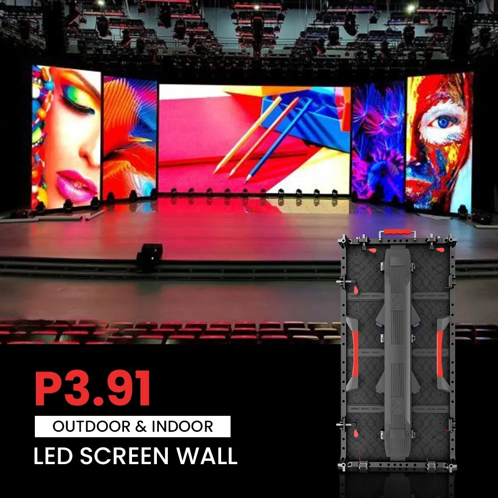 P2.5 P3.91 pixel panel church stage rental Full Color advertising hd image xxx video Indoor Outdoor display wall led screen