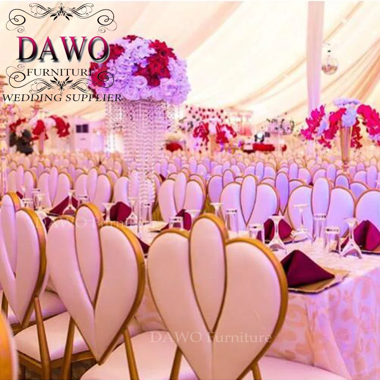 wrought golden painting outdoor wedding iron banquet chairs