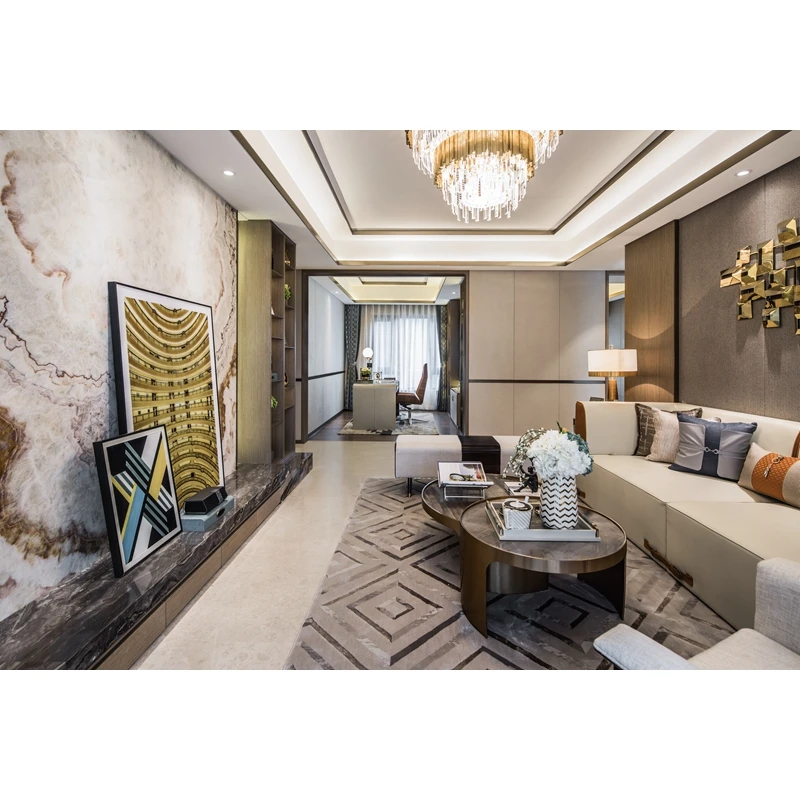 Classical Luxury Solid Wood Villa Bedroom Furniture Design