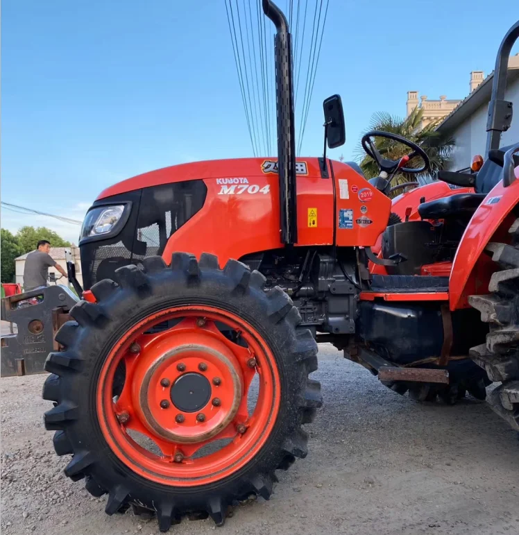 Дешевые б/у тракторы kubota 70hp 85hp 95hp колесный сельскохозяйственный трактор в