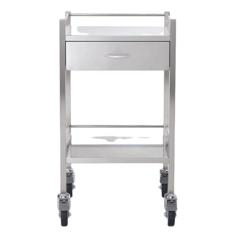 Meditroll MT01 Promote Sales Durable Stainless Steel Trolley On Wheels for Clinic