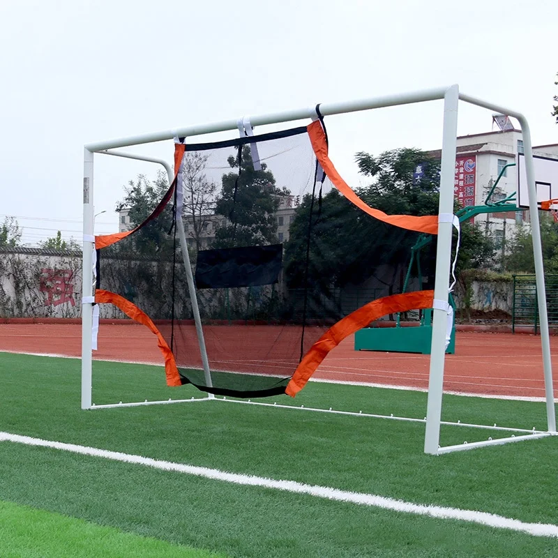 Training Equipment Professional Sale Mesh Ropes Kids Foldable 8X24 Portable Post Shot Rebound Target Soccer Football Goal Nets