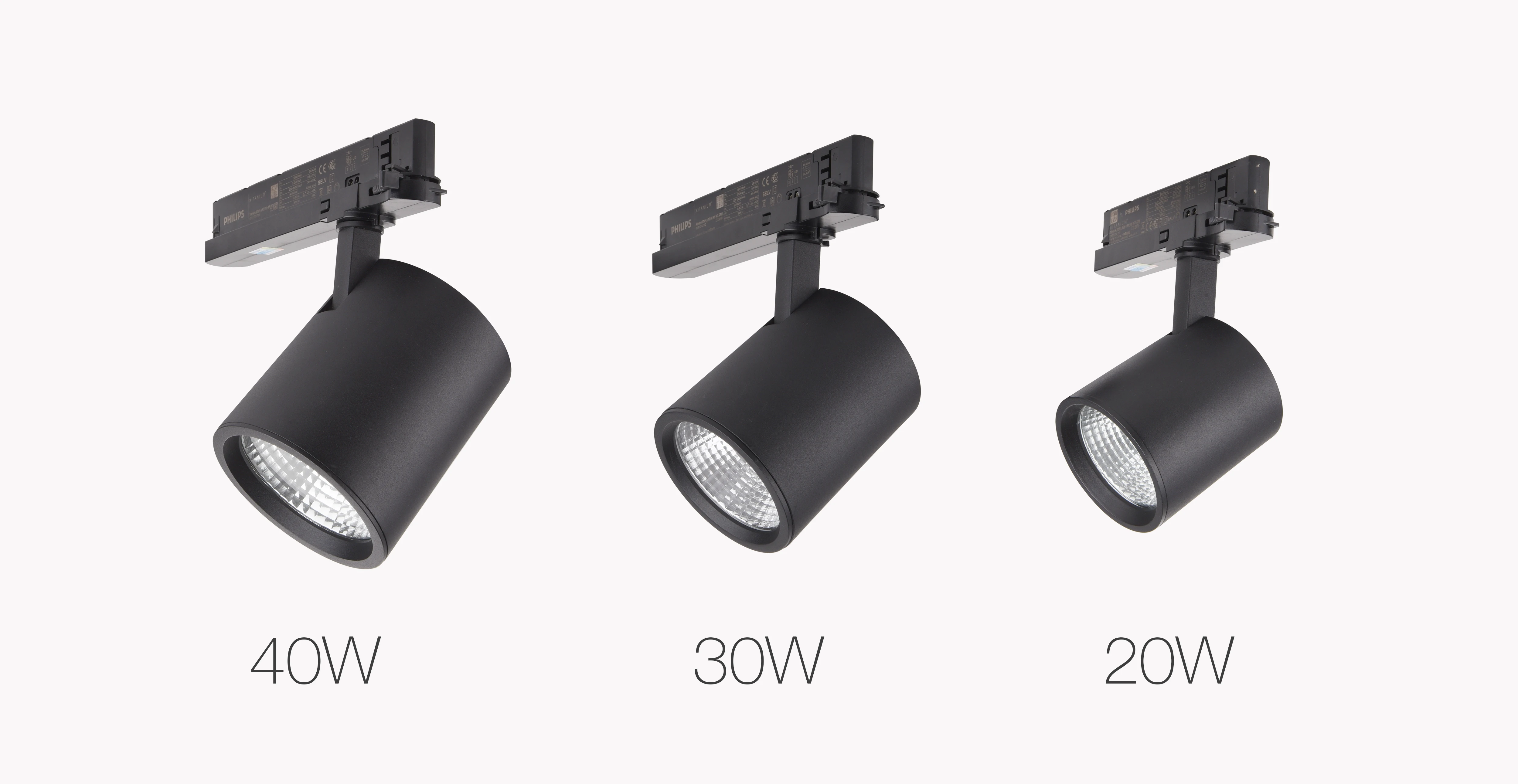 
VIANOLUX LED Track light High Lumen output led track spotlight 20W 28W 110lm/w led rail light for museum art fair 