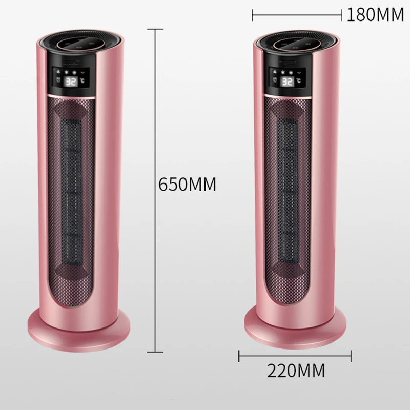 Умный светодиодный сенсорный экран для безопасного отопления помещений розовый золотой стоячий электрический обогреватель с дистанционным управлением