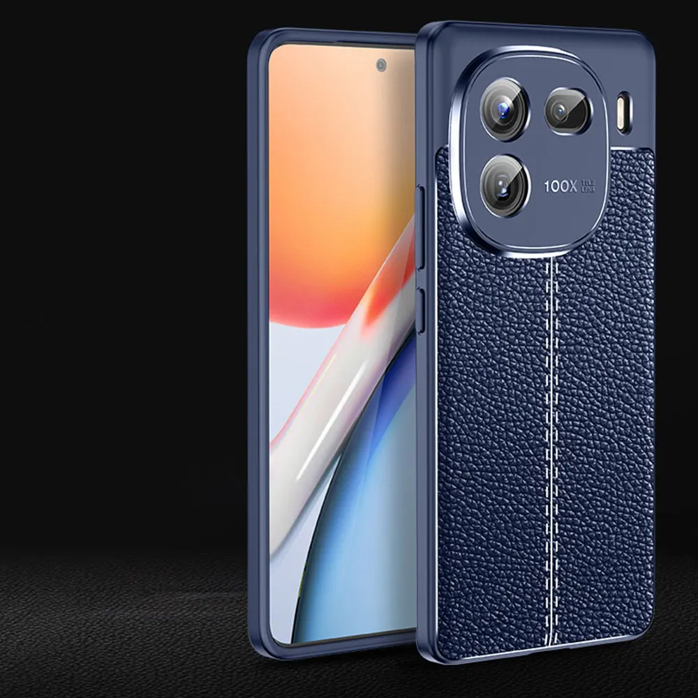 WLONS WLS34 Drop Proof Camera Lens Protection Lychee Pattern Skin Friendly Mobile Tpu Phone Case For Vivo 12 Pro