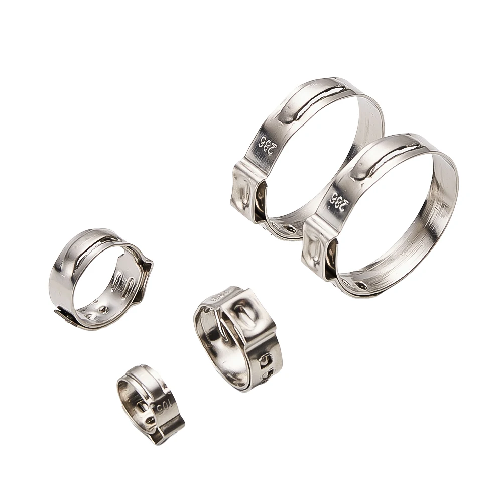 wholesale adjustable  stainless steel Single Ear hose clamp for drive shaft