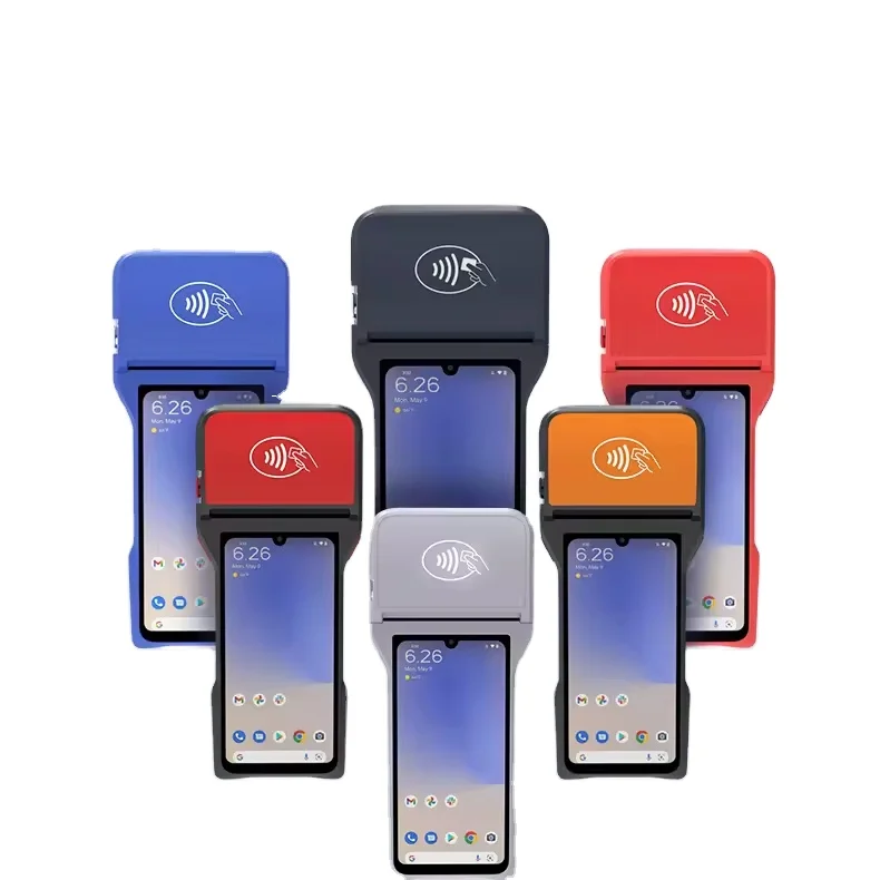 Updated Android 5.0 Inch 4G All in One Cash Register Mobile Offline Terminal Restaurant Software Machine Handheld Pos