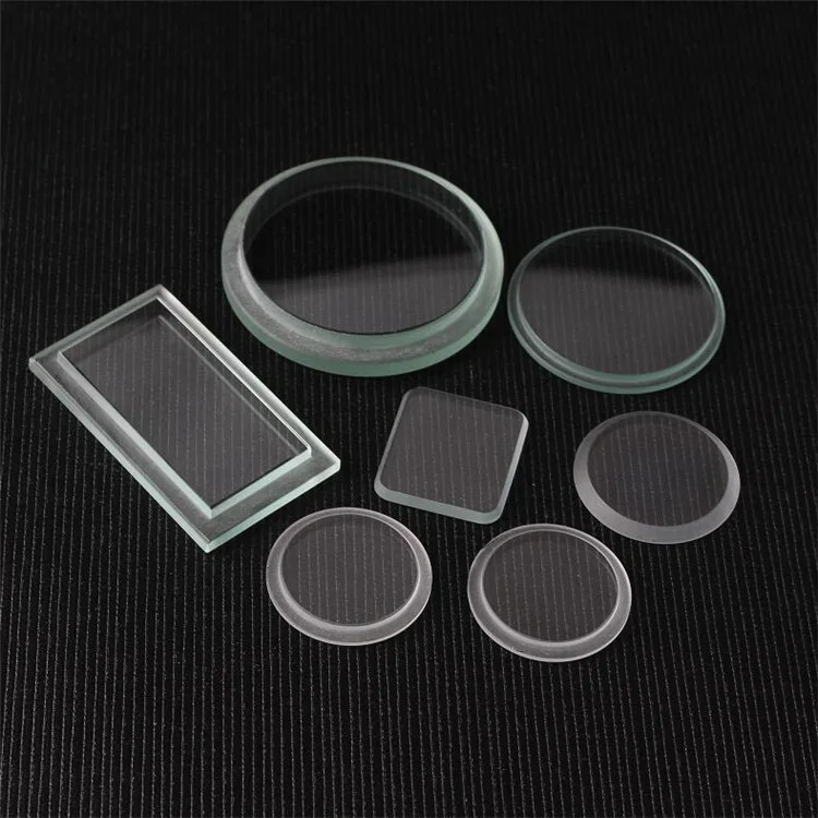 High Temperature Toughened Clear Borosilicate Glass Disc Sight Glass For Oil Flow Indicator