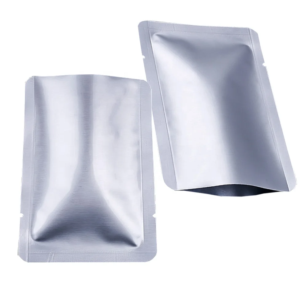 Silver Aluminum Foil Vaccum Bags for Food Microwaveable Cook Heat Seal Aluminum Foil Retort Bag HighTemperature 135 Degrees
