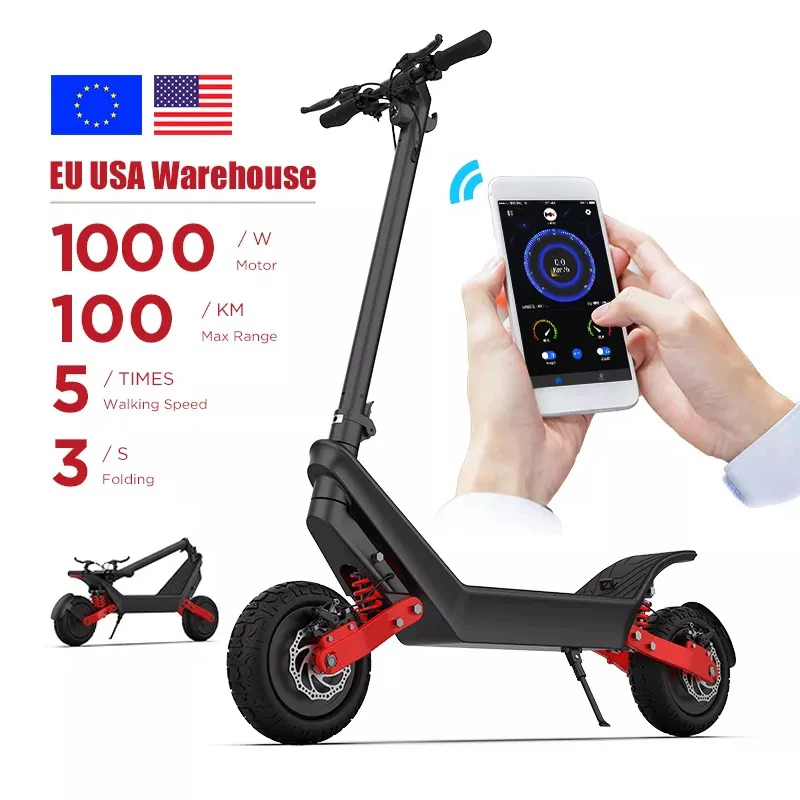 NEW 18.2AH 1000W ALUMINUM ALLOY all-terrain 4x4 OFFROAD ELECTRIC SCOOTERS FOR BOTH MAN AND WOMEN Removable Lithium Battery