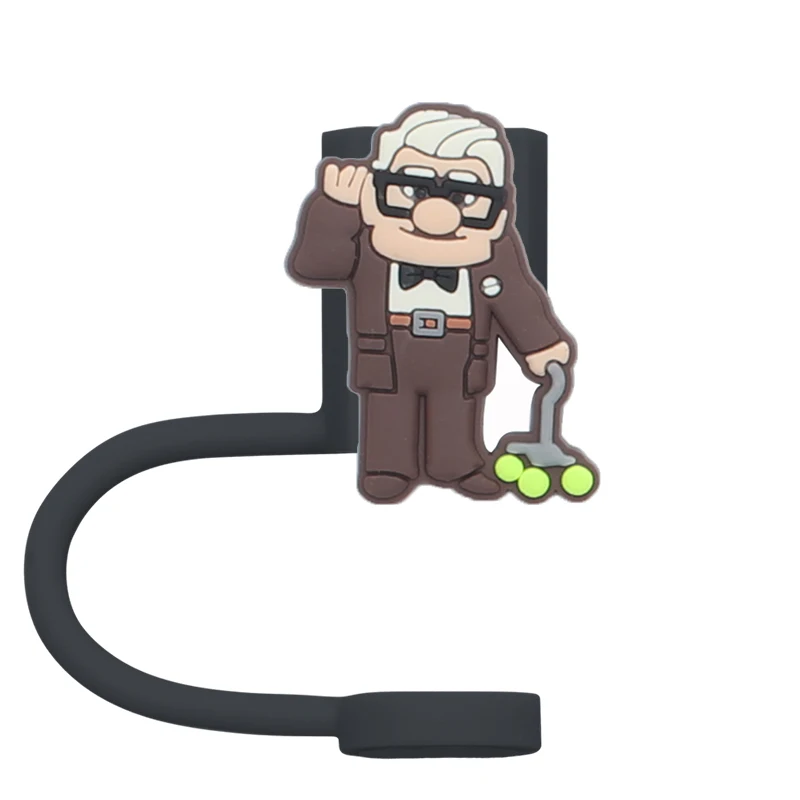 8mm Straw Topper New Wholesale Custom Cartoon Straw Toppers wholesale Straw Topper Accessory  Silicone