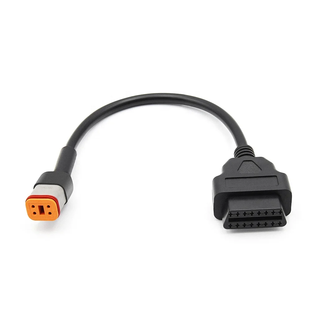 Motorcycle 6Pin Female 4 6 Pin 4Pin 6Pin To OBD 16Pin Adapter OBD2 Connector Diagnostic Cable For Harley Davidson