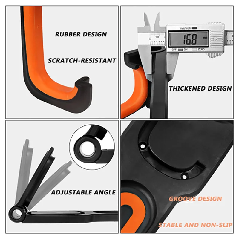 Durable Hook Holder MTB Bicycle Wall Stand Outdoor Riding Bike Show Support For Bicycle Wall