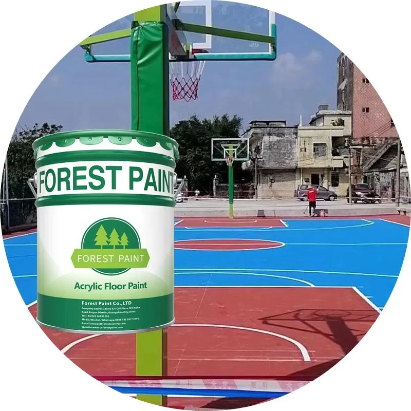 Direct factory sale price washable epoxy rubber floor paint sports flooring coating for outside