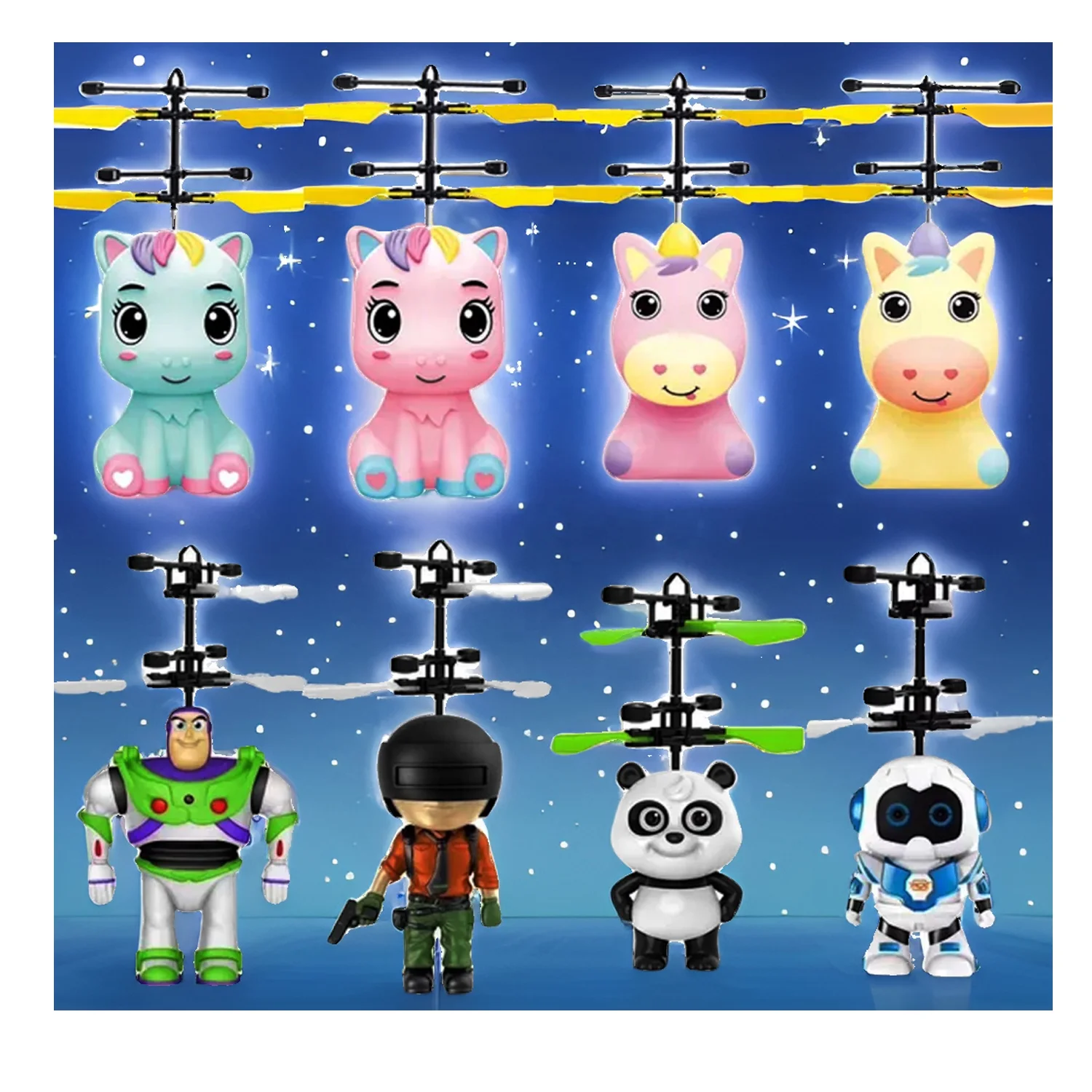 2024 KK New Hand Sensor Flying Doll Machine,Infrared Sensor Flying Aircraft,USB Rechargeable Gesture Flying Girl Helicopter Toys