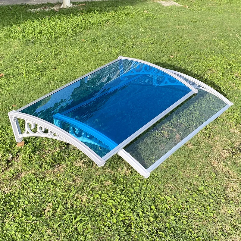 Sale Outdoor Pc Window Awning  Canopy Front Door Canopy Shades Polycarbonate Coated Plastic Awning