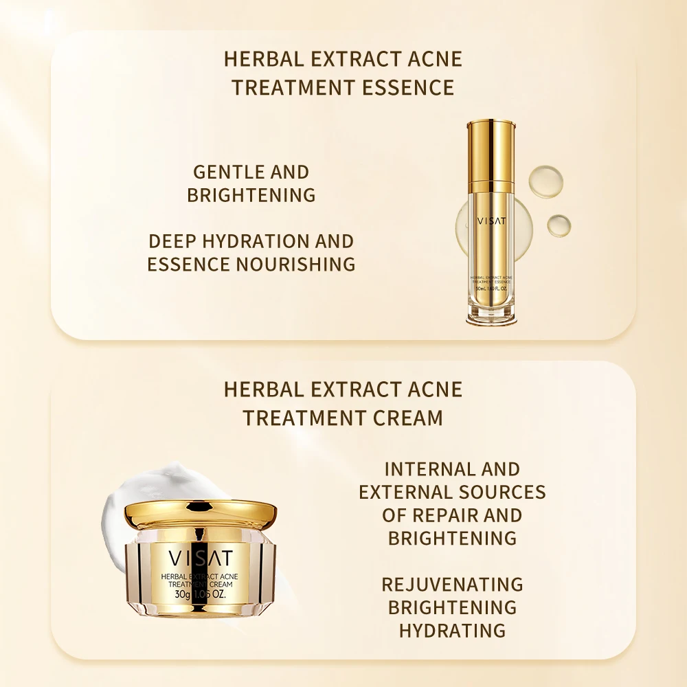 Turmeric Skincare Set Anti Acne Dark Spot Whitening Private Label Serum Cream Facial Wash face Skin Care Set (new)