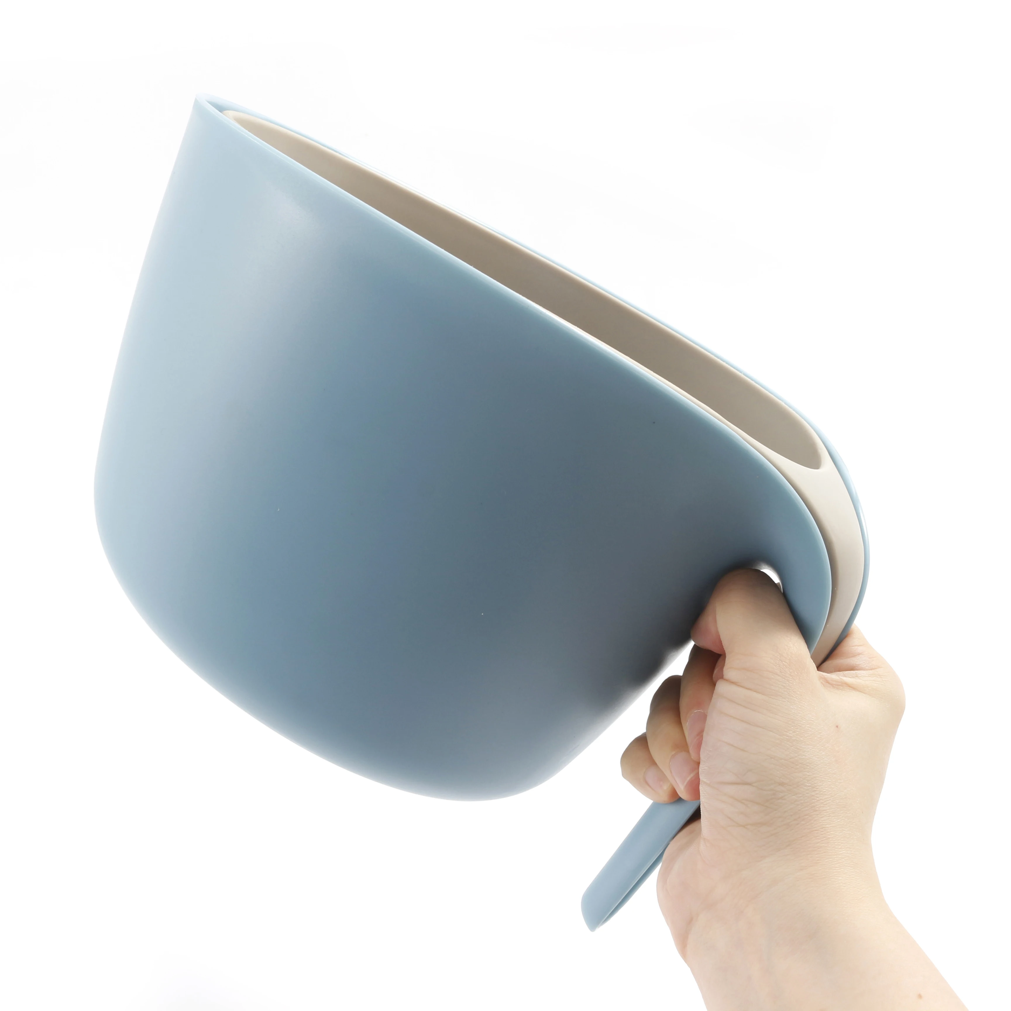 Kitchen Gadgets PP with Comfortable Handle Set 2 Plastic Storage Basket Fruit and Vegetable Basket