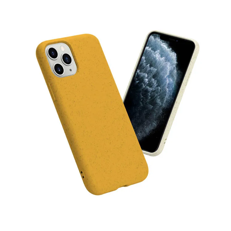 hot selling eco-friendly soft tpu wheat degradable biodegradable cell phone case for iphone 14 13 12 11 pro max phone case