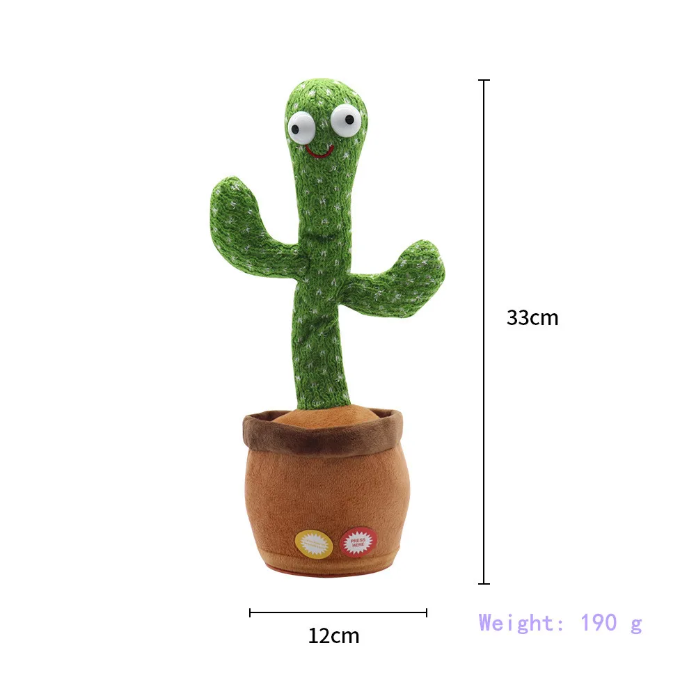 HNSCExplosive Plush Doll Swinging Dancing Cactus     Can sing, dance and learn to talk plush toy