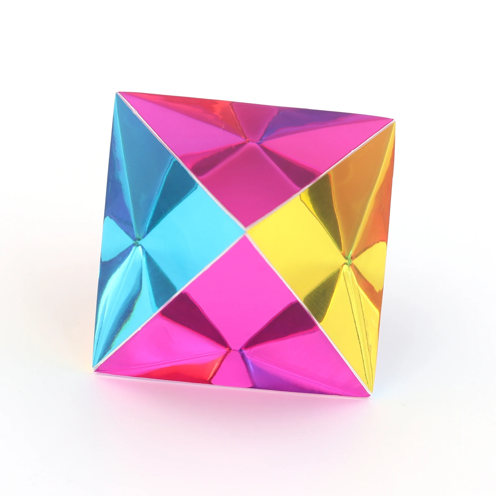 ZhuoChiMall CMY Orthoctahedron, 40mm (1.57 inch) Regular Octahedron Prism