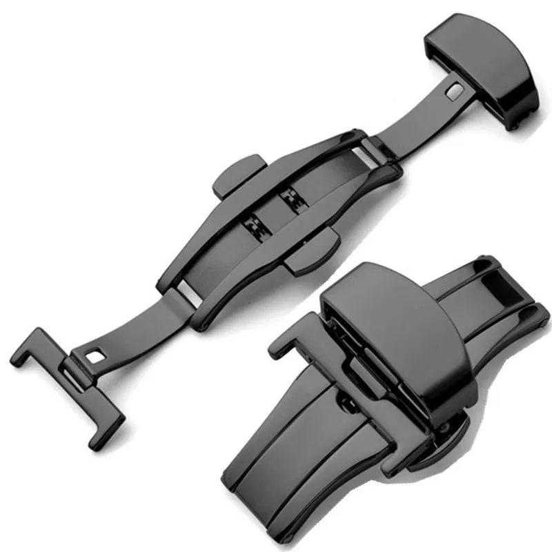 Foldable 316L Stainless Steel Butterfly Watch Strap Buckle Deployment Clasp Buckle for Patek Watch