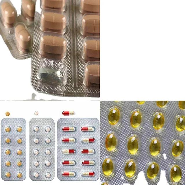 Ptp напечатанный/непечатный алюминиевый блистерный фольга материал алюминиевой фольги