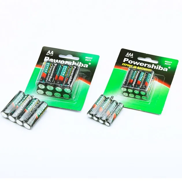 Fully Stocked Factory Supply R6p Um3 Size Aa 1.5V Extra Heavy Duty Batteries