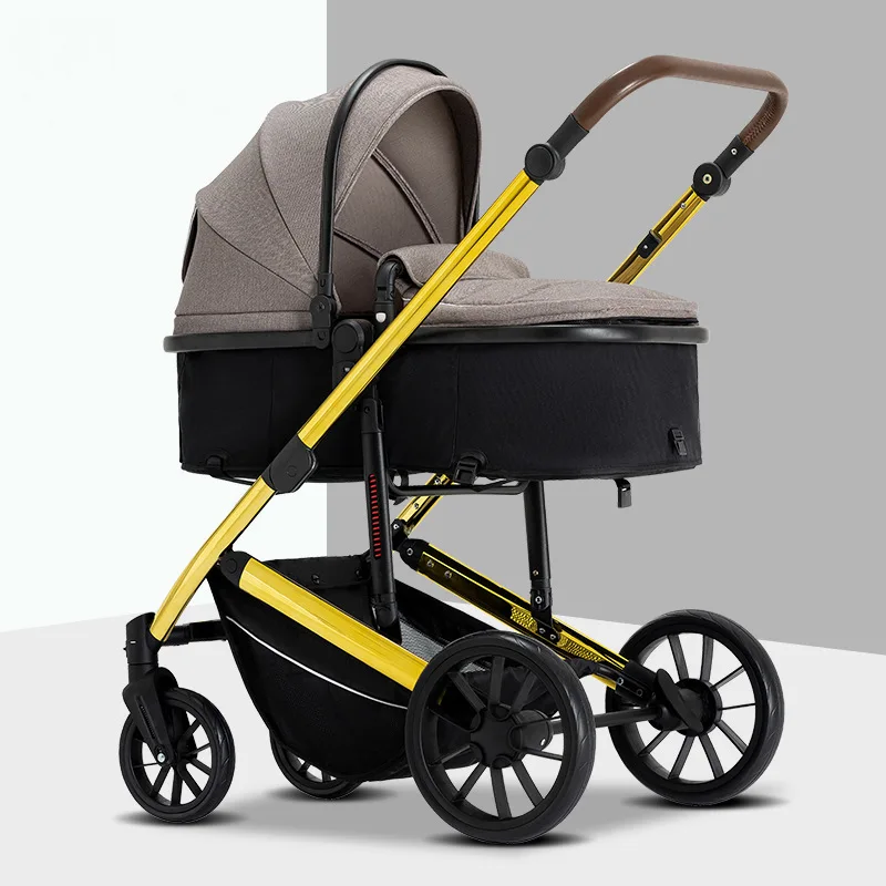 Cheap price baby pram carriage 3 in 1 multi-functional baby stroller with Baby carry basket