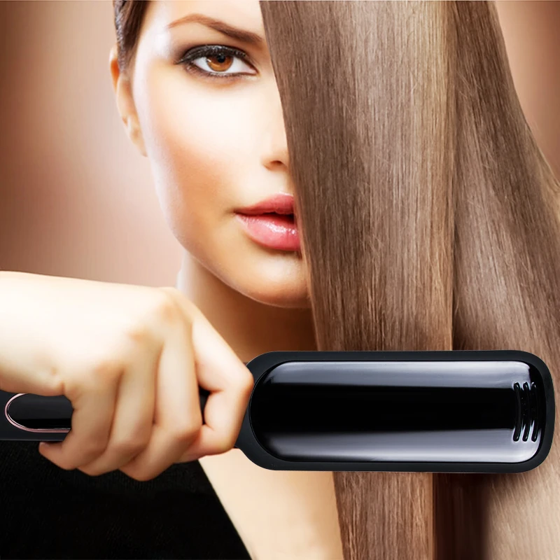 Professional flat iron hair straightener infrared titanium hair straightener