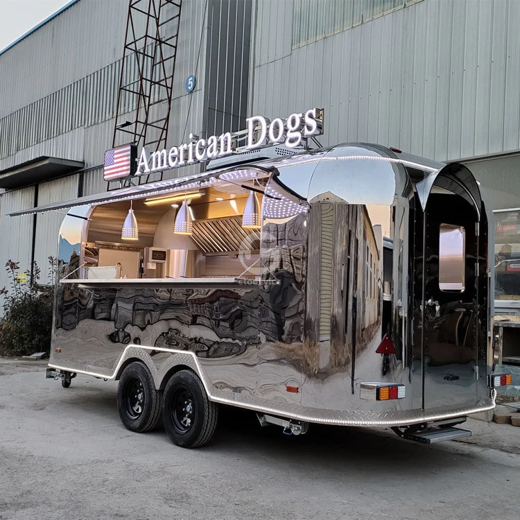 Wholesale Price Food Trucks Mobile Food Trailer Airstream Food Trailer Crepe Mobile Trailer
