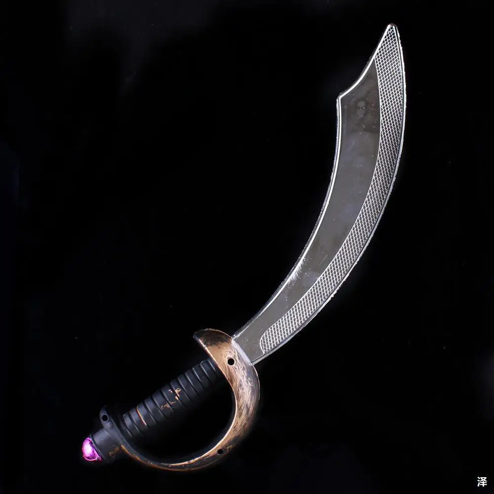 Costume Halloween Plastic Pirate Knife Hook Prop Party Dress up Pirates of Halloween Props Caribbean Gun Zorro Sword Mask