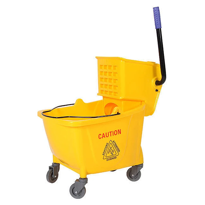 26L Cleaning Supplies Industrial Mop Bucket Mop And Bucket With Wringer Set Cleaning Bucket